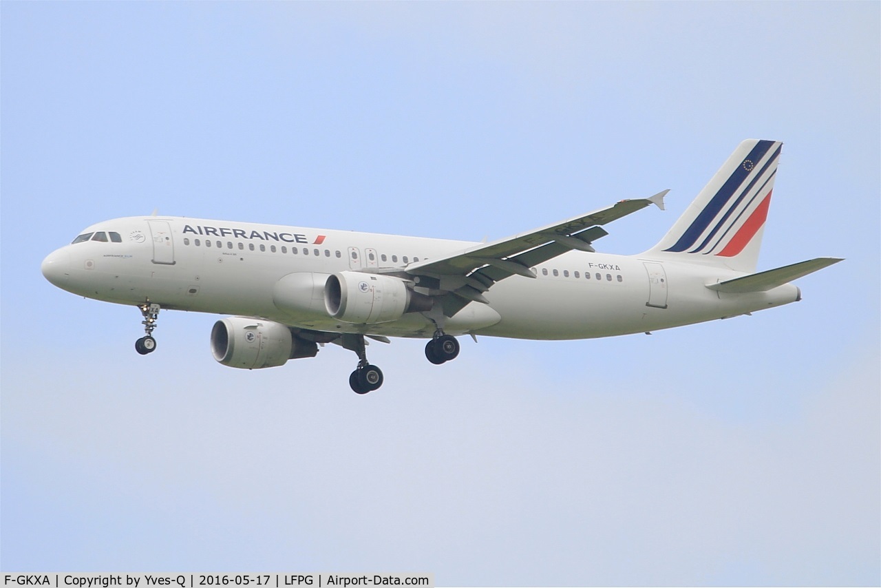 F-GKXA, 1991 Airbus A320-211 C/N 287, Airbus A320-211, Short approach rwy 27R, Roissy Charles De Gaulle Airport (LFPG-CDG)
