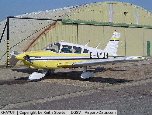 G-AYUH, 1970 Piper PA-28-180 Cherokee C/N 28-7105042, Old Buckenham Airfield