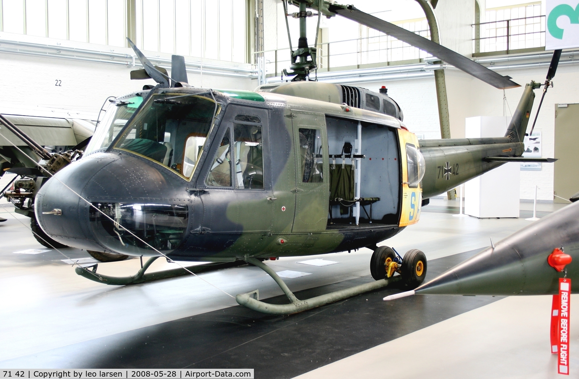 71 42, Bell (Dornier) UH-1D Iroquois (205) C/N 8202, Berlin Gatow Museum 28.5.2008