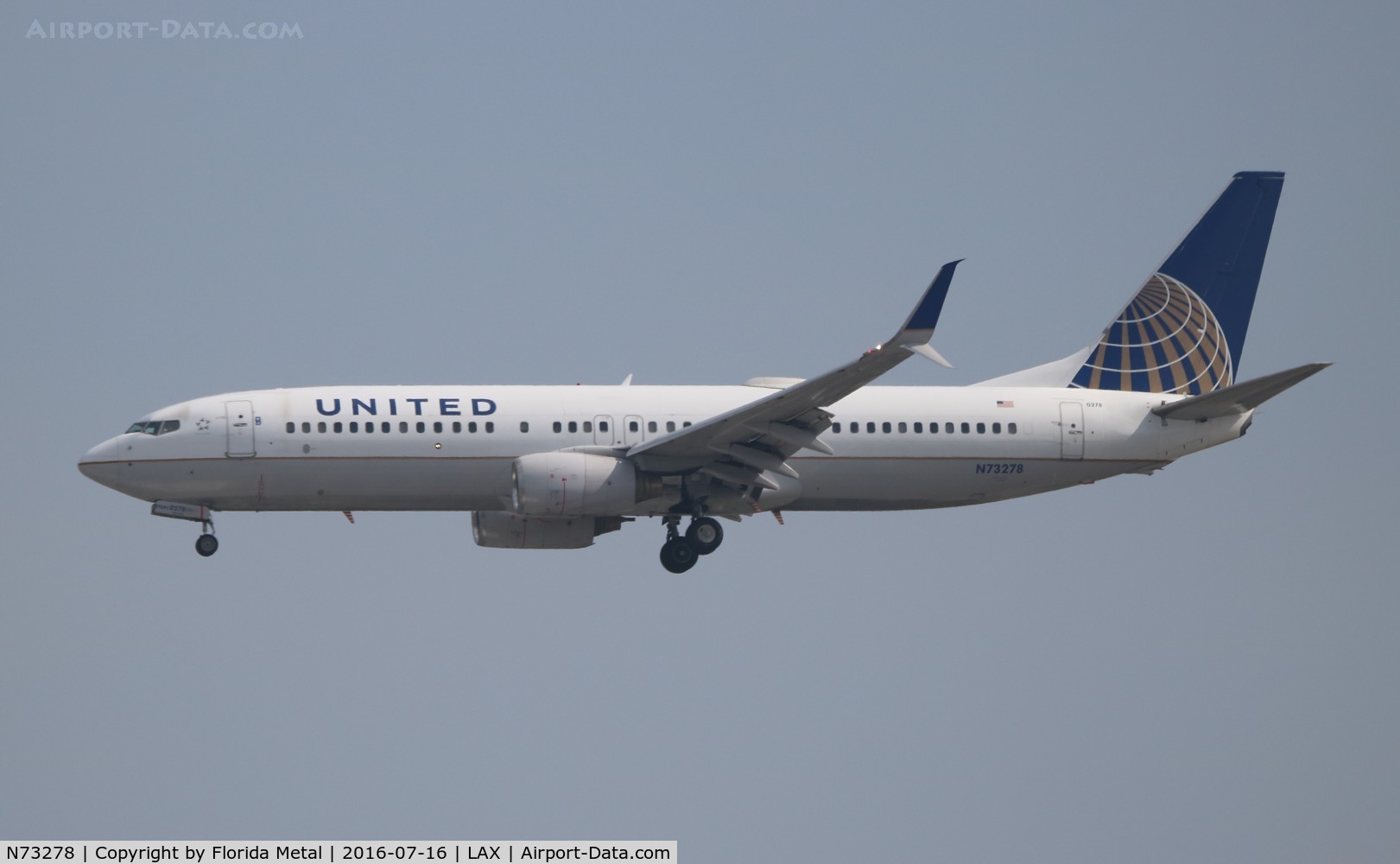N73278, 2003 Boeing 737-824 C/N 31596, United