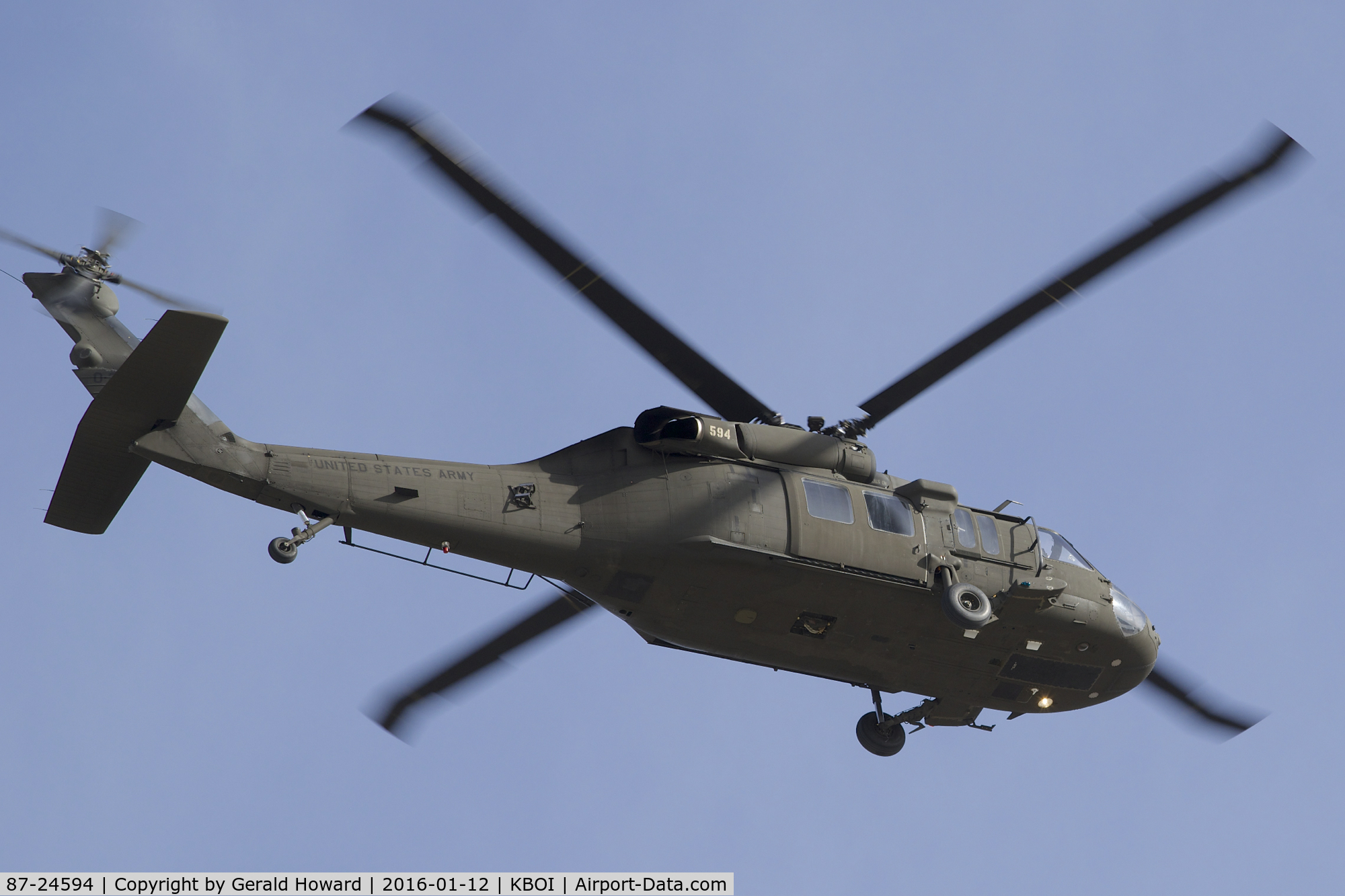 87-24594, 1987 Sikorsky UH-60A Black Hawk C/N 70-1105, 1-183rd AVN BN, Idaho Army National Guard
