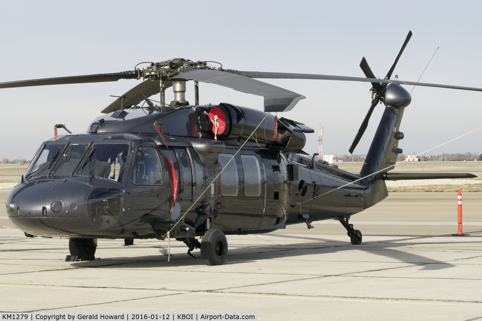 KM1279, 1980 Sikorsky S-70A Black Hawk C/N 70-224, Parked on south GA ramp. Only marking 
