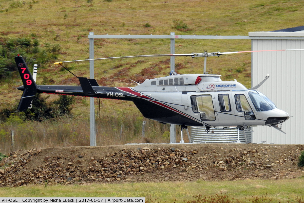 VH-OSL, 1979 Bell 206L-1 LongRanger II C/N 45362, Near Port Arthur, Tasmania