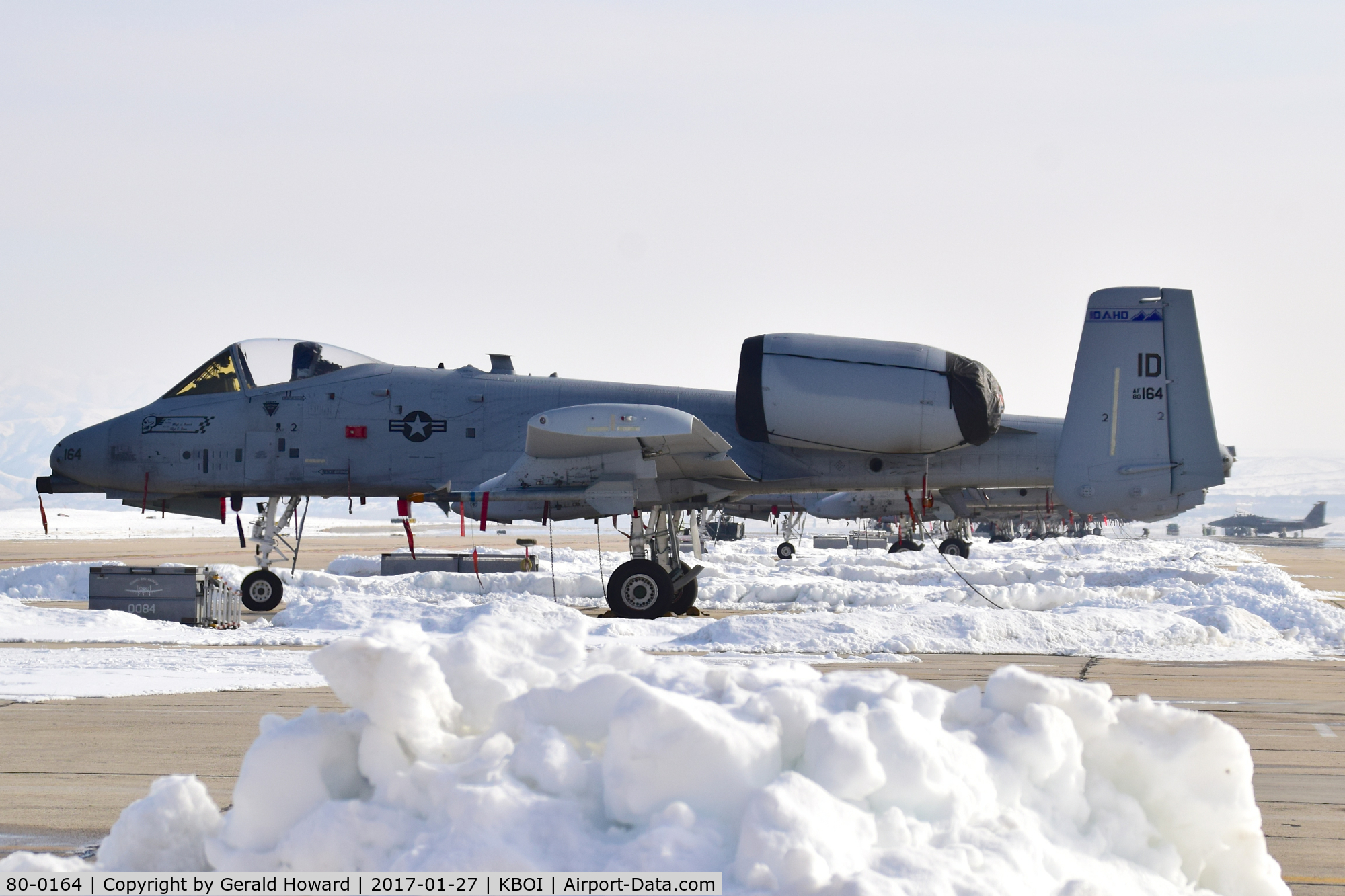80-0164, 1980 Fairchild Republic OA-10A Thunderbolt II C/N A10-0515, Still some snow around.