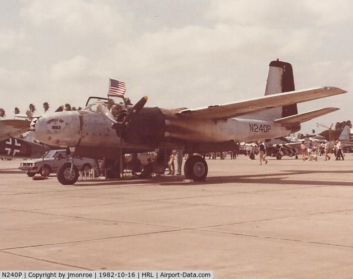 N240P, 1943 Douglas A-26B Invader C/N 7140, Confederate Air Force Air Show October, 1982. Scanned from Print