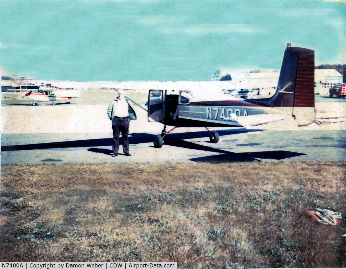 N7400A, 1957 Cessna 172 C/N 29500, The man in the photo was my grandfather, Carol Weber.  He owned it for a number of years and we used to fly together on weekends out of Caldwell NJ when I was 16.  I'm pretty sure this was taken in 1986 but not certain of the exact date.