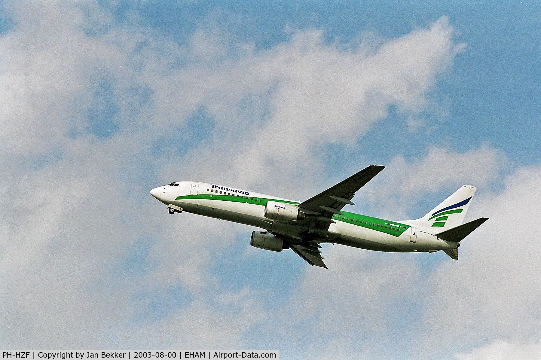 PH-HZF, 1999 Boeing 737-8K2 C/N 28378, Schiphol Amsterdam in August 2003