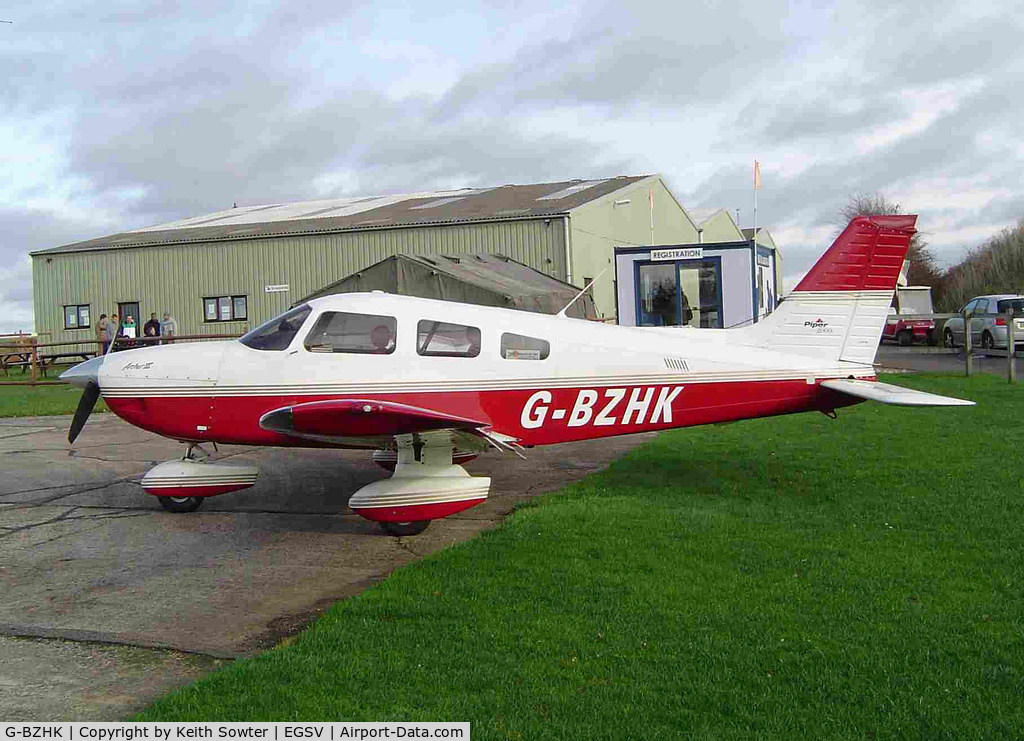 G-BZHK, 2000 Piper PA-28-181 Cherokee Archer III C/N 2843347, Old Buckenham Airfield
