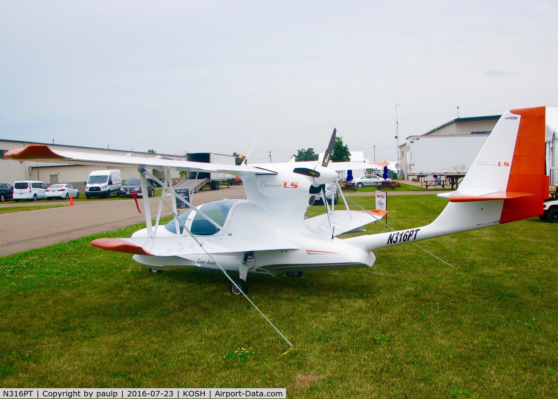 N316PT, 2015 Scoda Aeronautica Super Petrel LS C/N S0345, At Oshkosh.