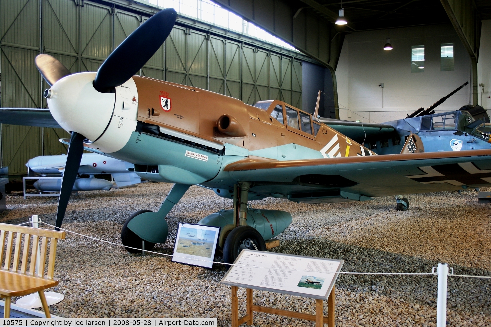 10575, Messerschmitt Bf-109G-2 C/N Not found 10575, Berlin Gatow Museum 28.5.2008