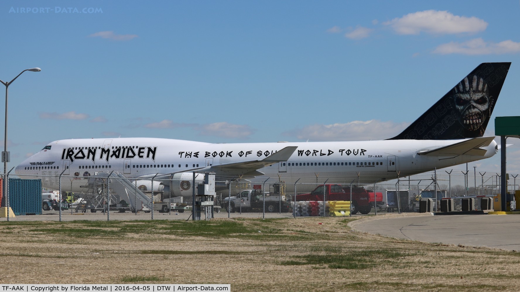 TF-AAK, 2003 Boeing 747-428 C/N 32868, Iron Maiden in Detroit