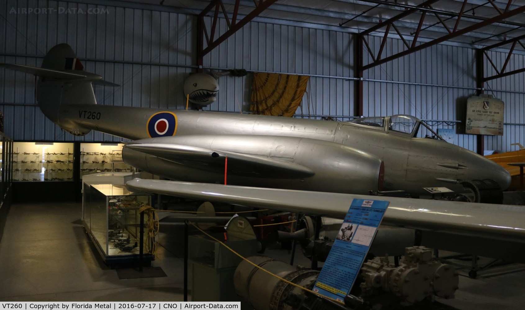 VT260, Gloster Meteor F.4 C/N Not found VT260, Gloster Meteor F.4.