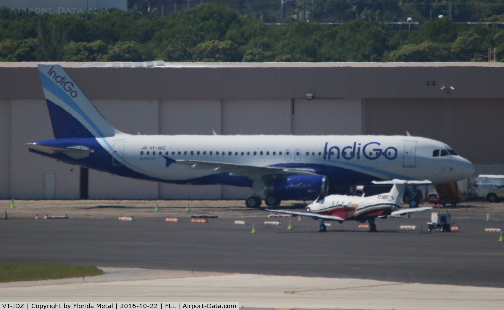 VT-IDZ, 2007 Airbus A320-232 C/N 3264, IndiGO A320 - not the best quality picture, but not something you see every day on this side of the world