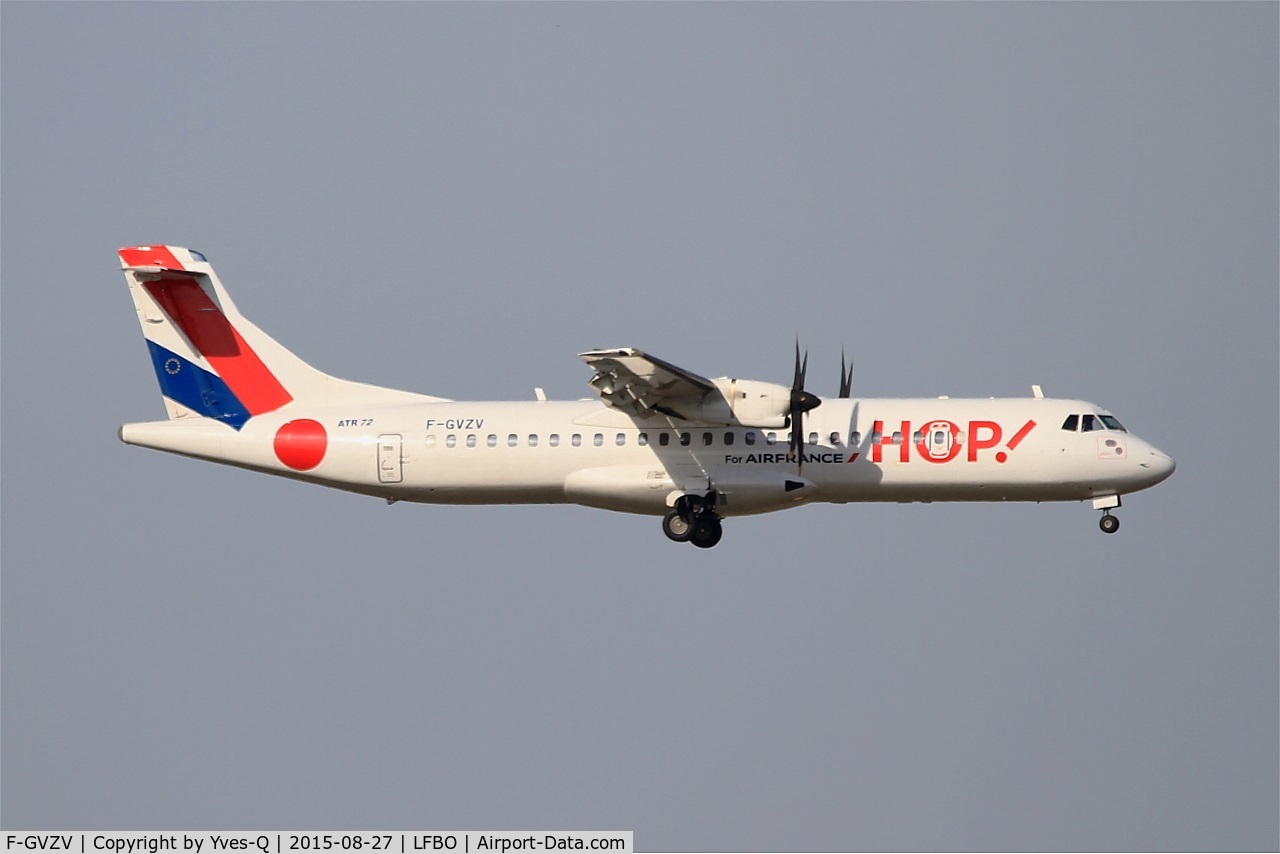F-GVZV, 2002 ATR 72-212A C/N 686, ATR 72-212A, On final rwy 14L, Toulouse-Blagnac Airport (LFBO-TLS)