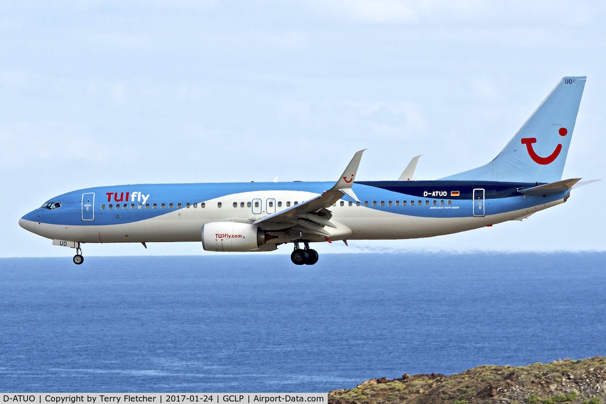 D-ATUO, 2015 Boeing 737-8K2 C/N 41661, at Gran Canaria