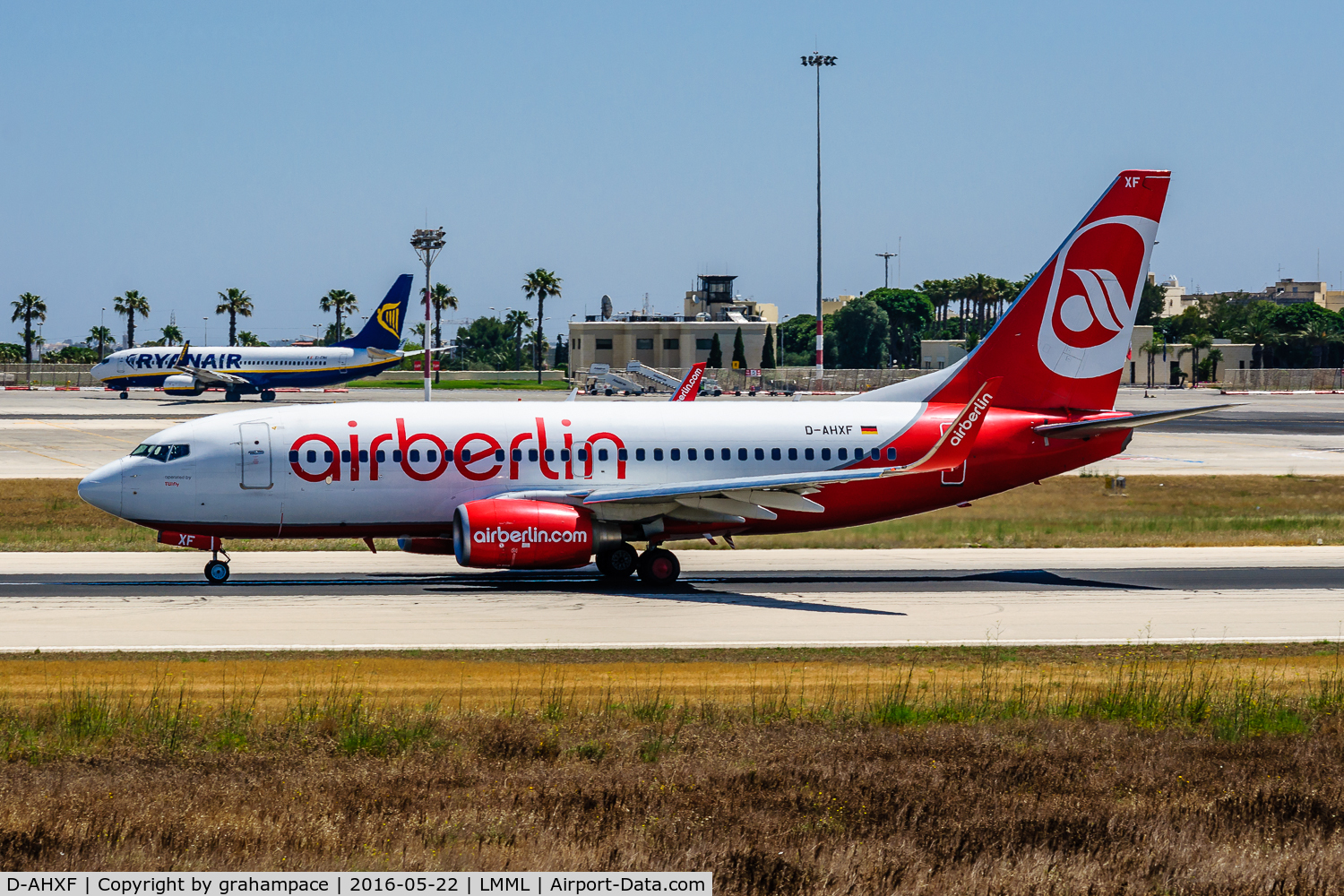 D-AHXF, 2007 Boeing 737-7K5 C/N 35136, AIR BERLIN AT MALTA