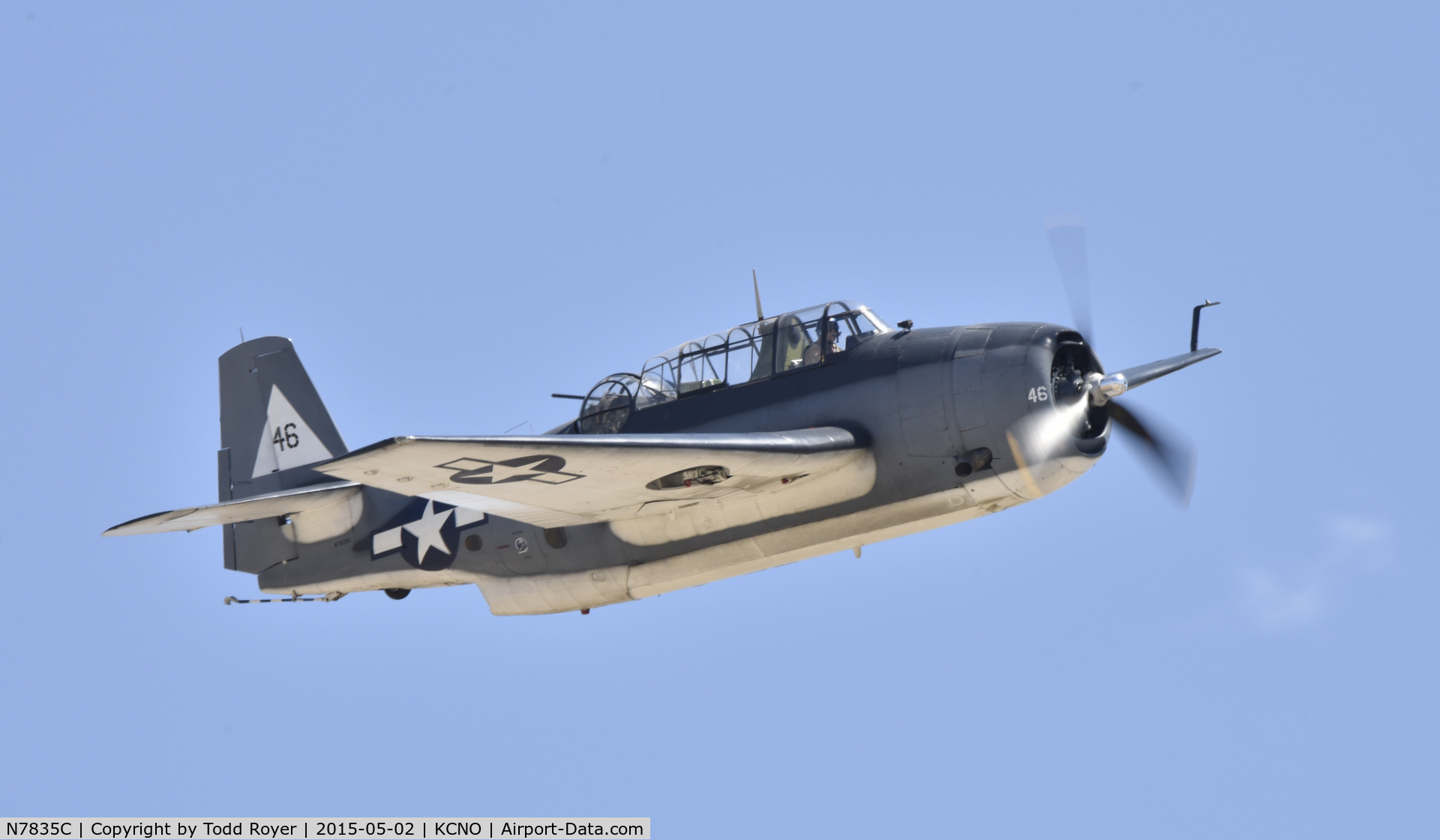 N7835C, Grumman TBM-3E Avenger C/N 7154, Planes of Fame Airshow