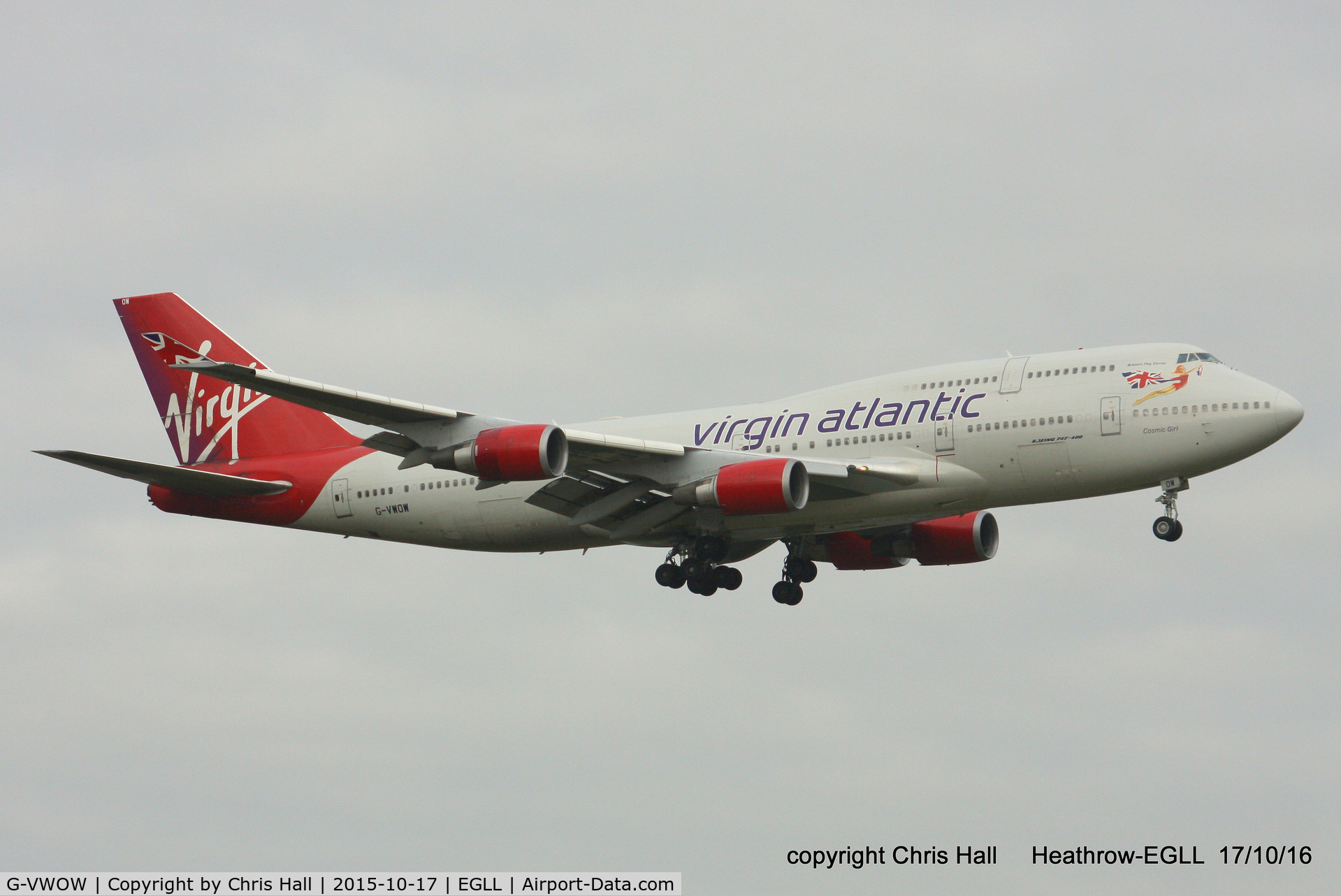 G-VWOW, 2001 Boeing 747-41R C/N 32745, Virgin Atlantic