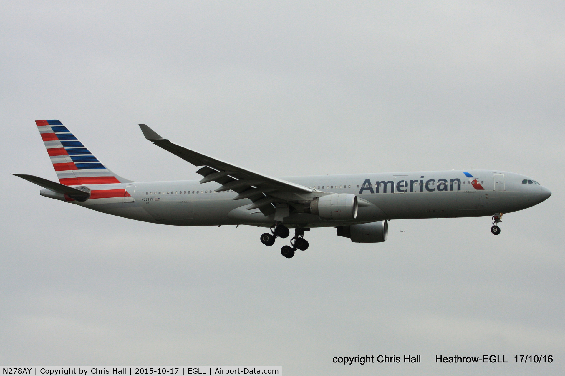 N278AY, 2001 Airbus A330-323 C/N 0388, American Airlines