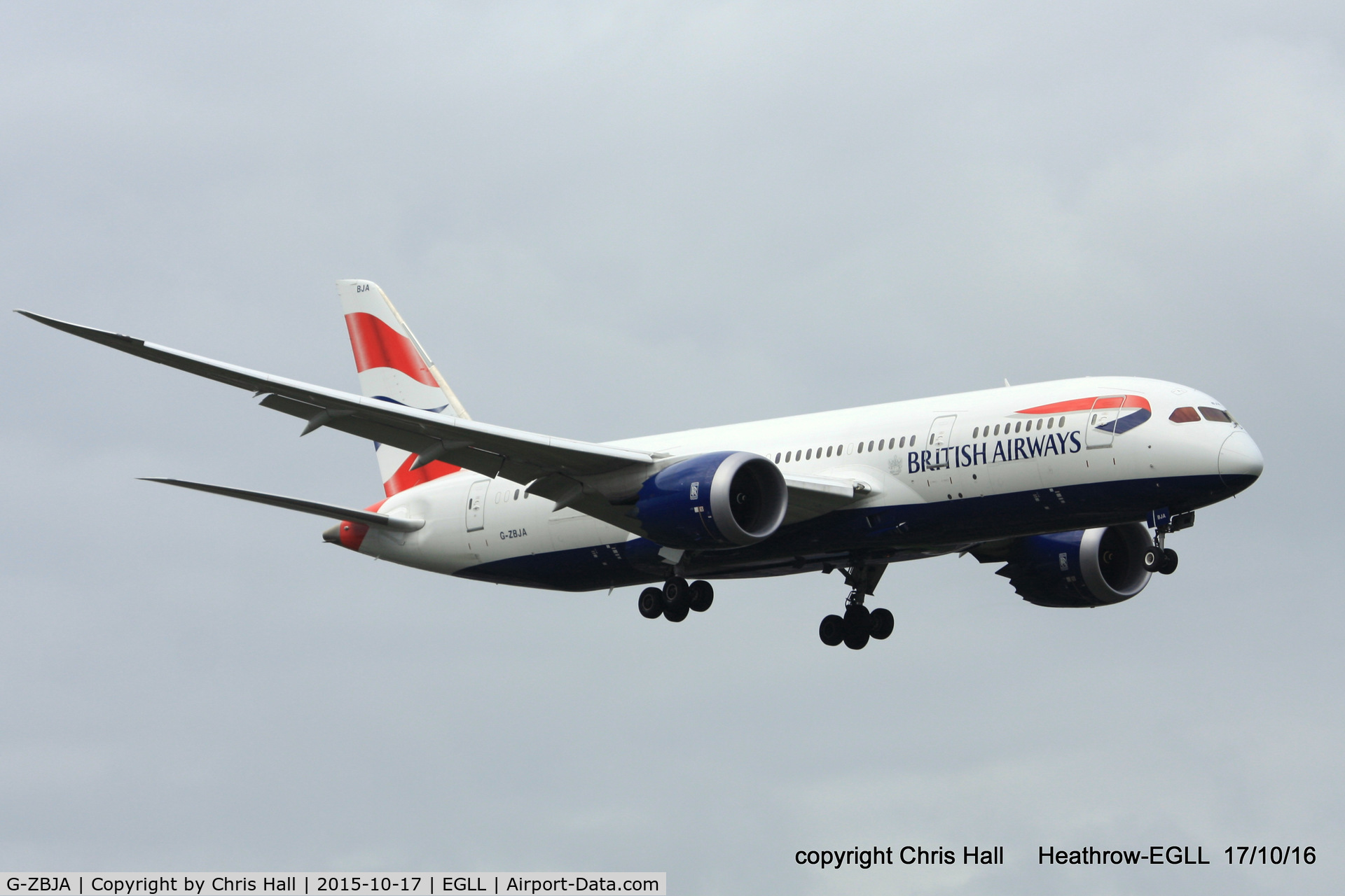 G-ZBJA, 2013 Boeing 787-8 Dreamliner C/N 38609, British Airways