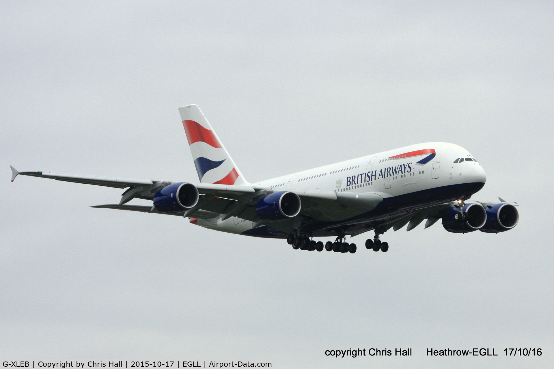 G-XLEB, 2013 Airbus A380-841 C/N 121, British Airways