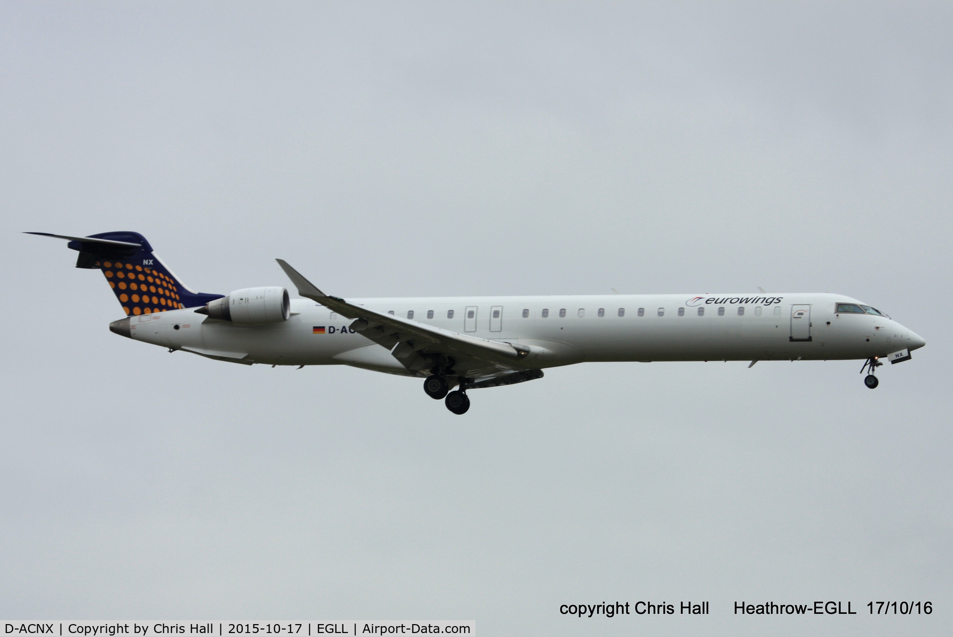 D-ACNX, 2011 Bombardier CRJ-900 NG (CL-600-2D24) C/N 15270, Eurowings