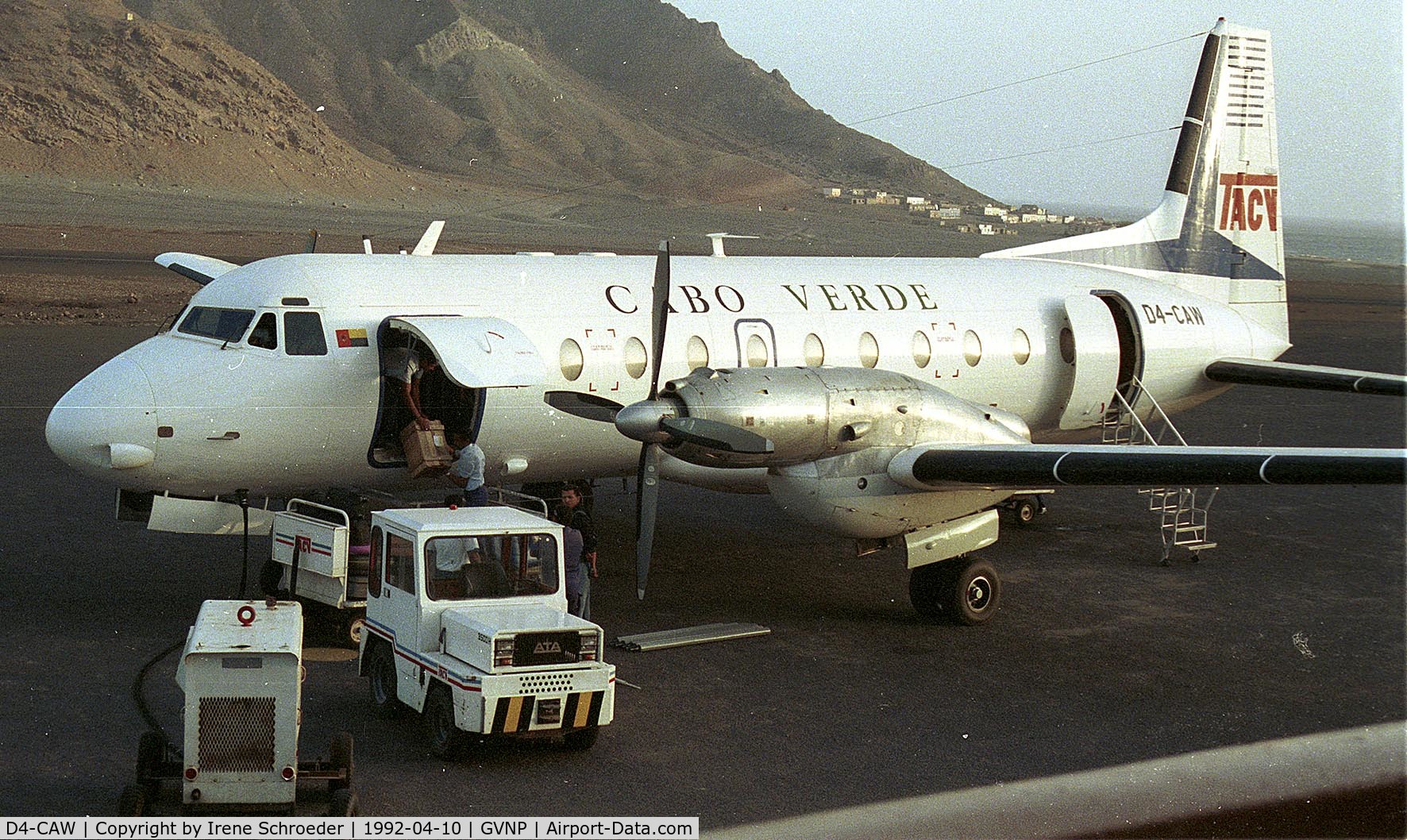 D4-CAW, 1973 Hawker Siddeley HS.748 Series 2A C/N 1720, Flew on plane April 1992 in Cap Verde