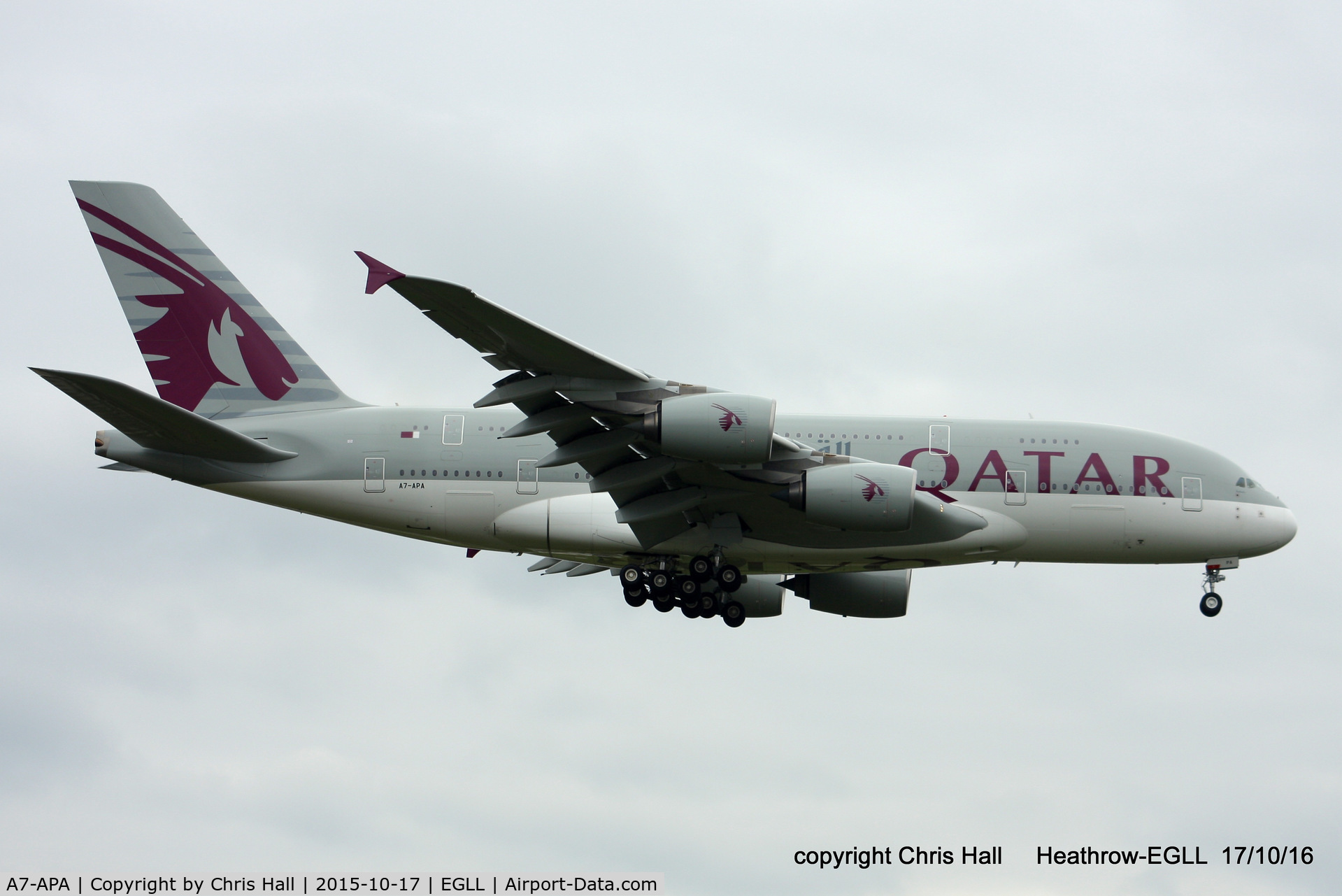 A7-APA, 2013 Airbus A380-861 C/N 137, Qatar