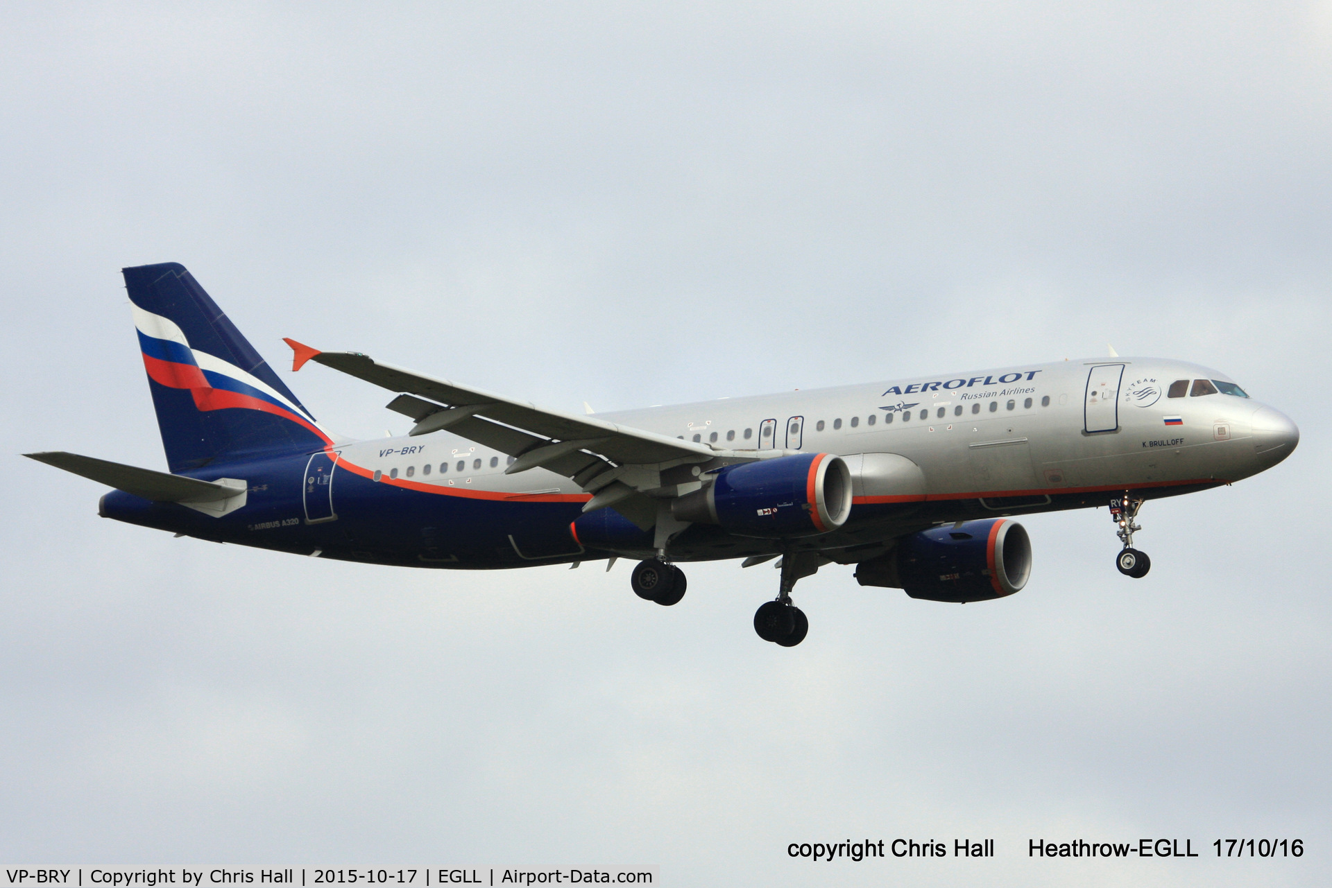 VP-BRY, 2007 Airbus A320-214 C/N 3052, Aeroflot