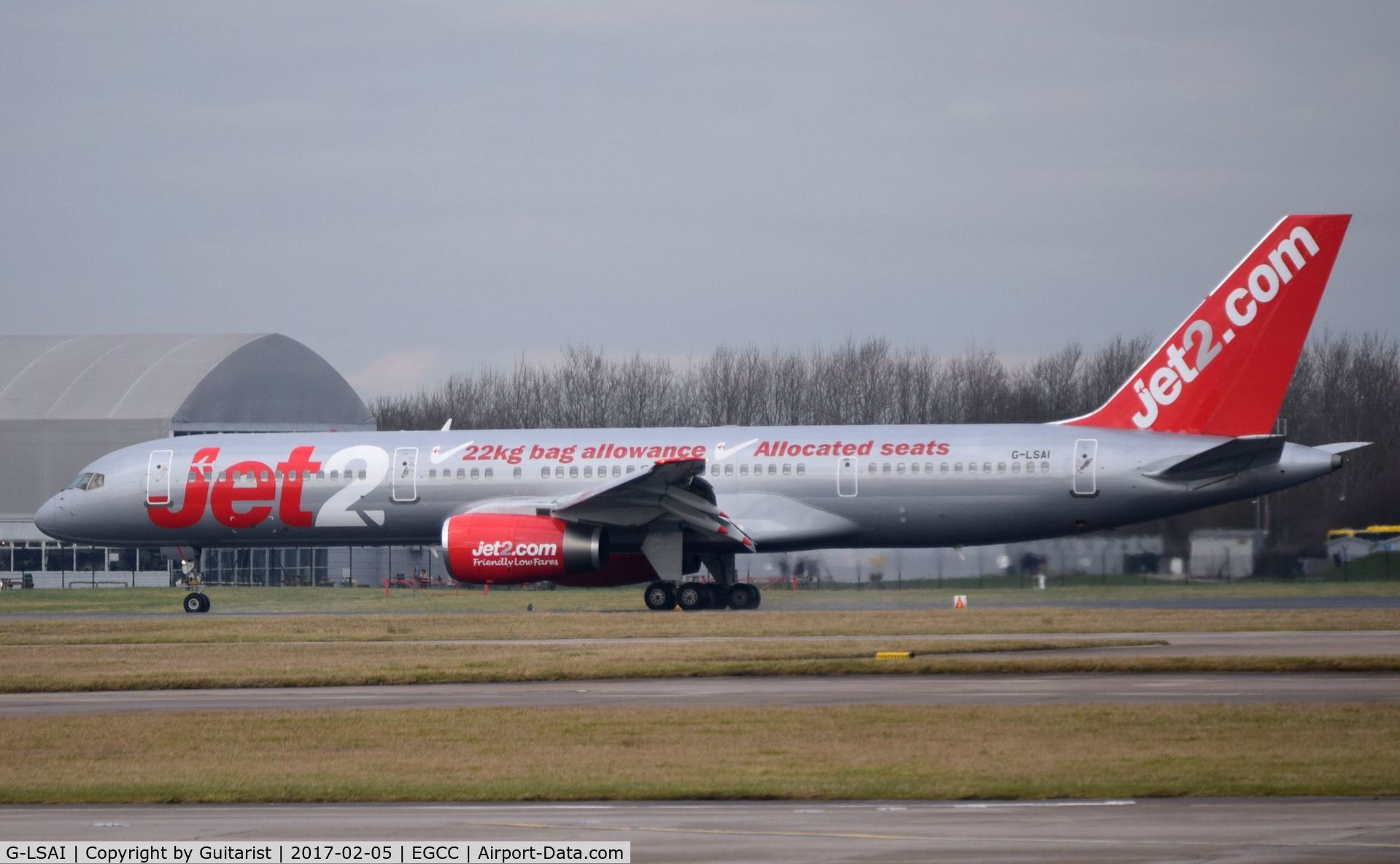 G-LSAI, 1987 Boeing 757-21B C/N 24016, At Manchester