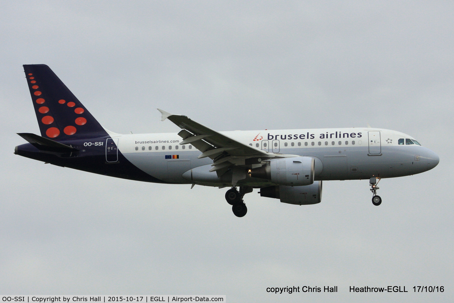 OO-SSI, 2009 Airbus A319-112 C/N 3895, Brussels Airlines