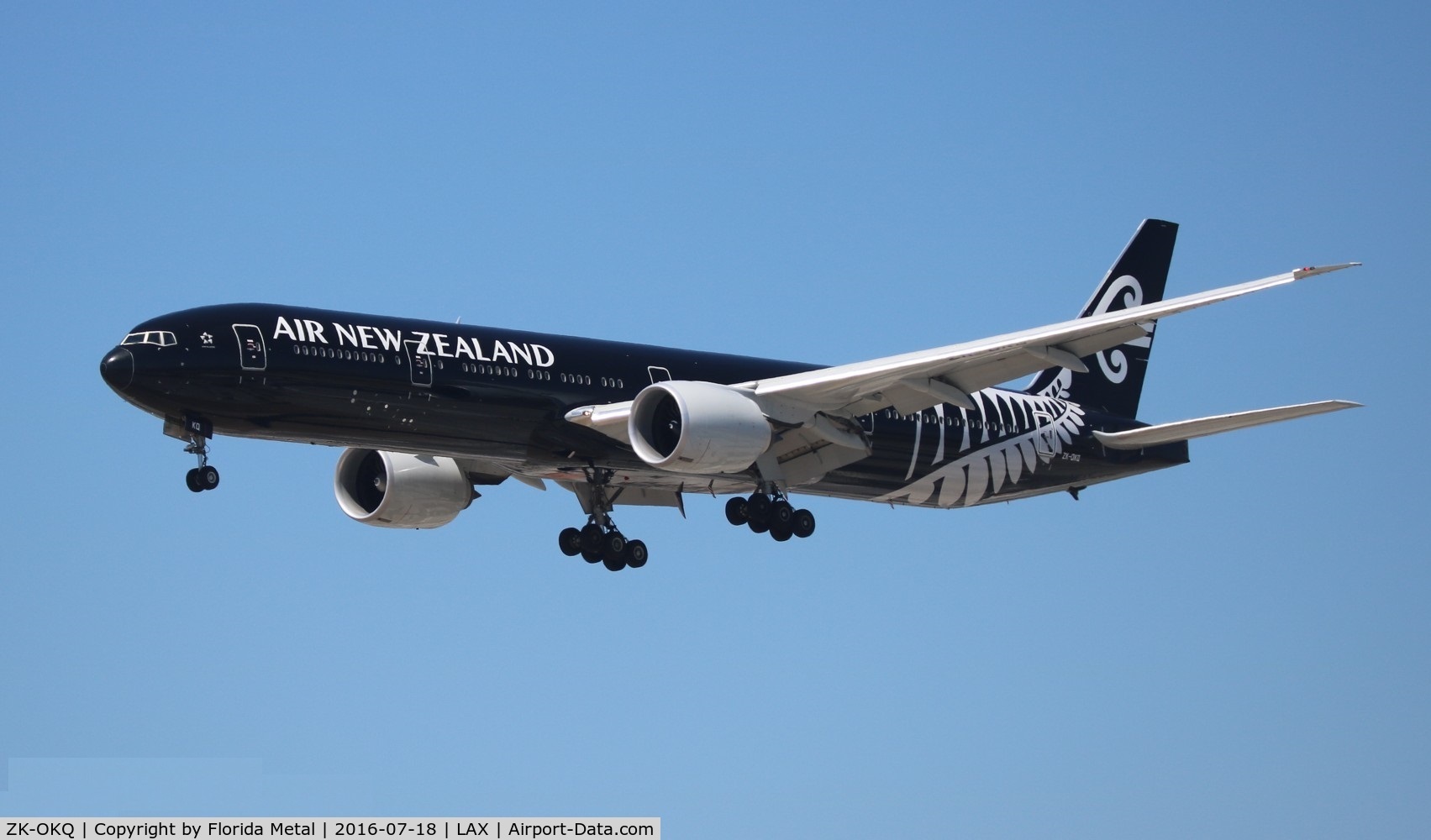 ZK-OKQ, 2011 Boeing 777-306/ER C/N 40689, Air New Zealand All Blacks