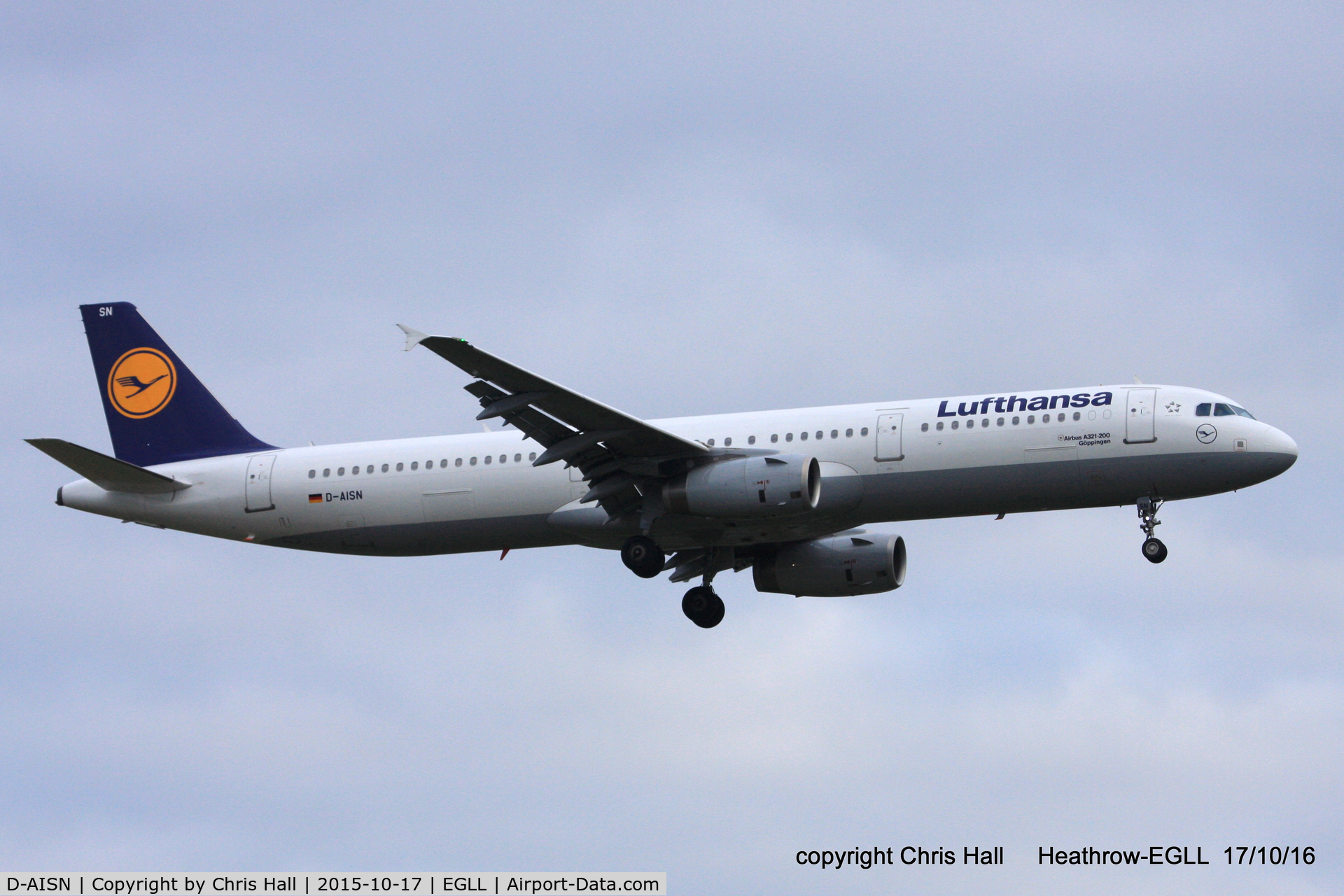 D-AISN, 2008 Airbus A321-231 C/N 3592, Lufthansa