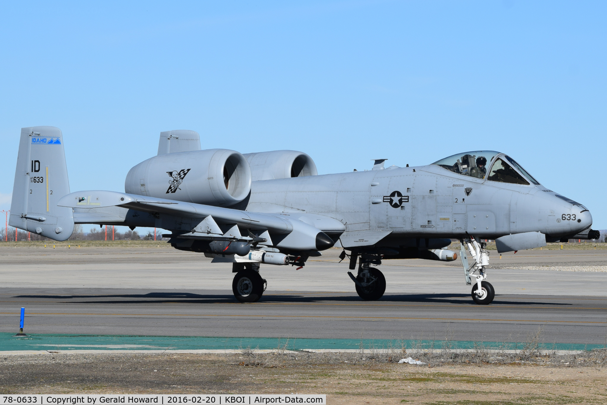 78-0633, 1978 Fairchild Republic A-10C Thunderbolt II C/N A10-0253, Taxi on Foxtrot to ANG ramp.