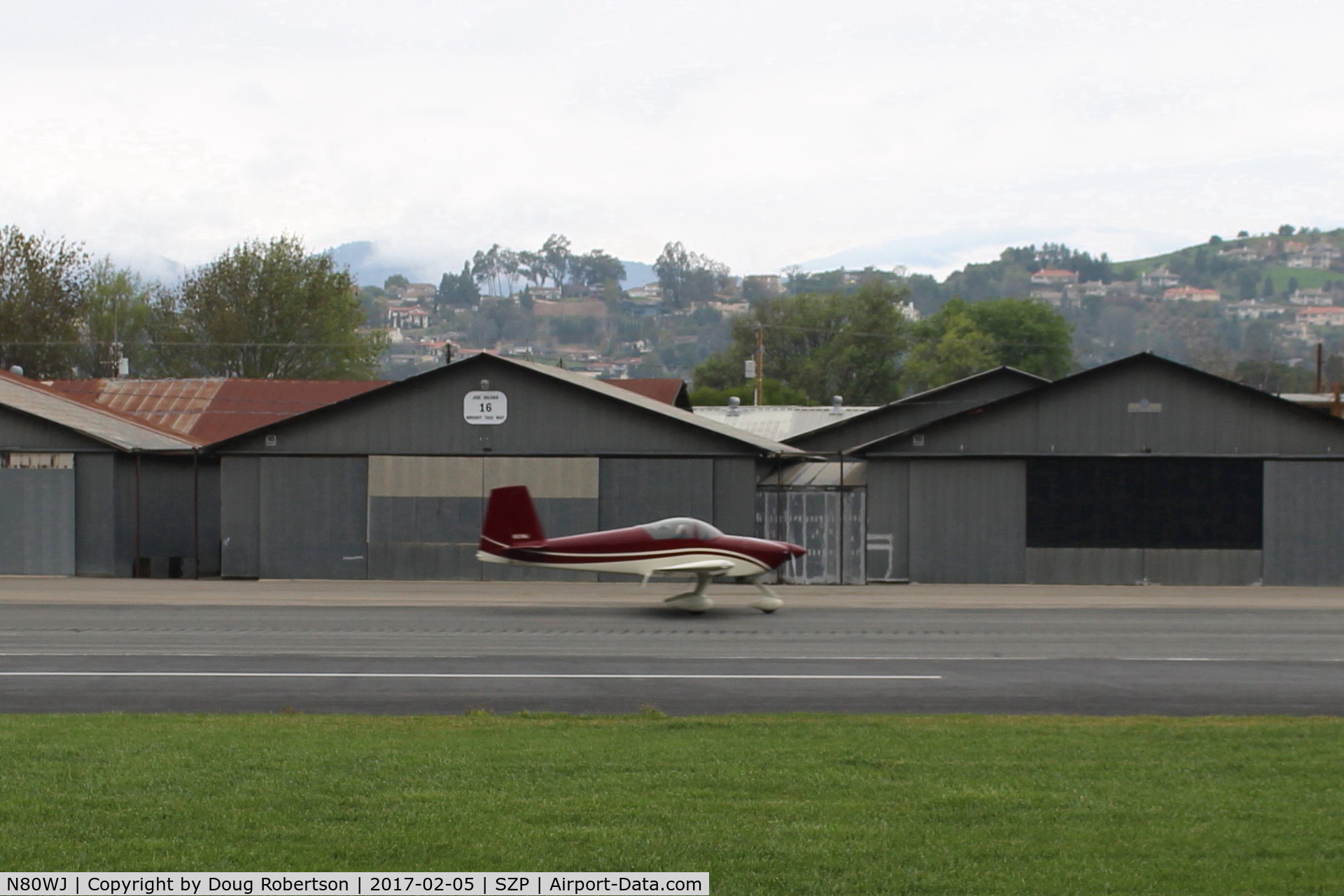 N80WJ, 2014 Vans RV-7A C/N 72575, 2015 Richmond VAN's RV-7A, ECI TITAN IOX-360-A4H1N 191 Hp, taxi to Rwy 22