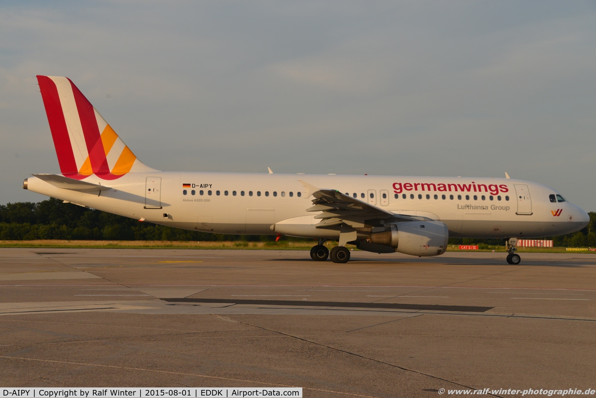 D-AIPY, 1991 Airbus A320-211 C/N 161, Airbus A320-211 - 4U GWI Germanwings ex. Lufthansa 'Magdeburg' - 161 - D-AIPY - 01.08.2015 - CGN