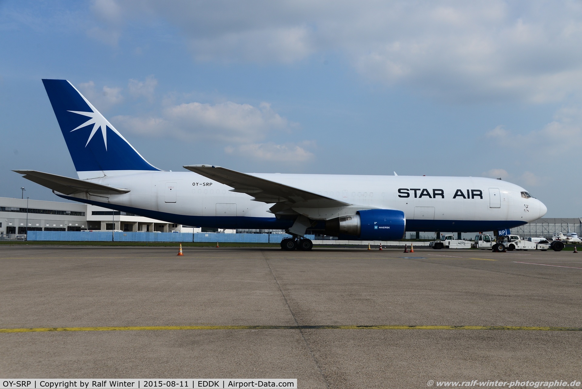 OY-SRP, 1982 Boeing 767-232 C/N 22220, Boeing 767-232BDSF - DQ SRR Star Air Freight - 22220 - OY-SRP - 11.08.2015 - CGN