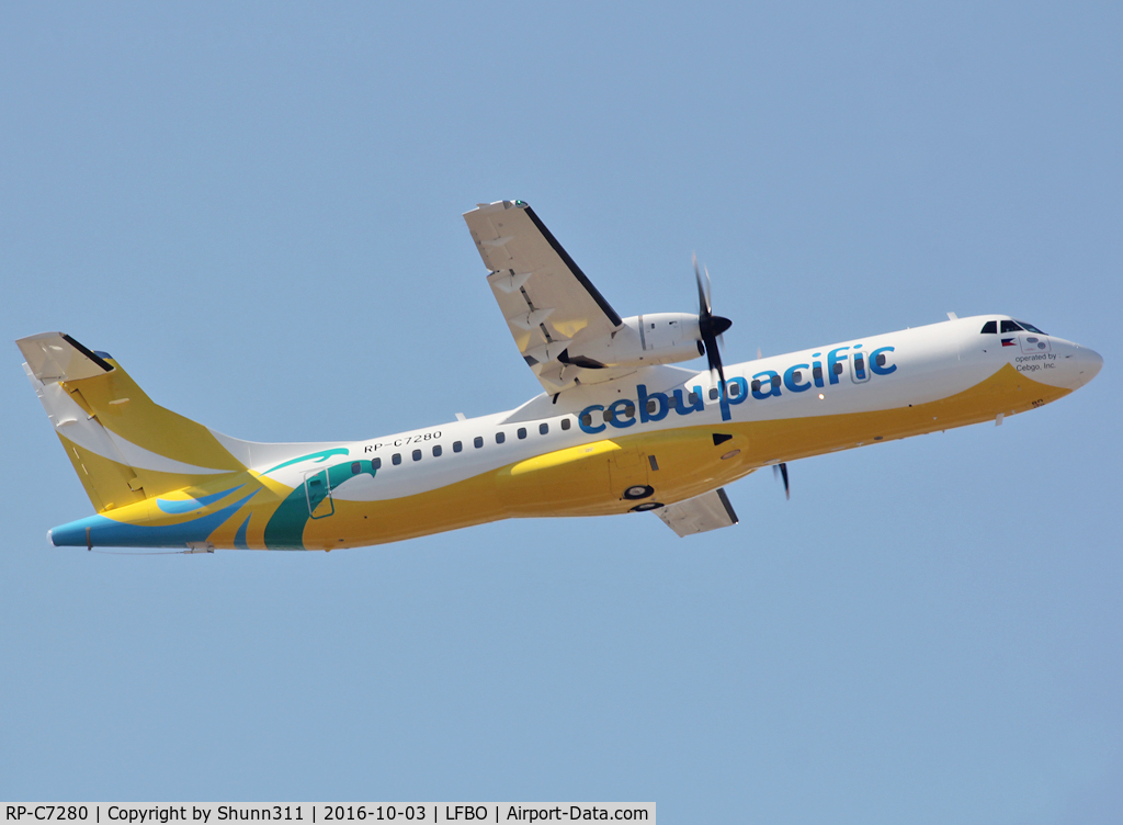 RP-C7280, 2016 ATR 72-600 C/N 1362, Delivery day...