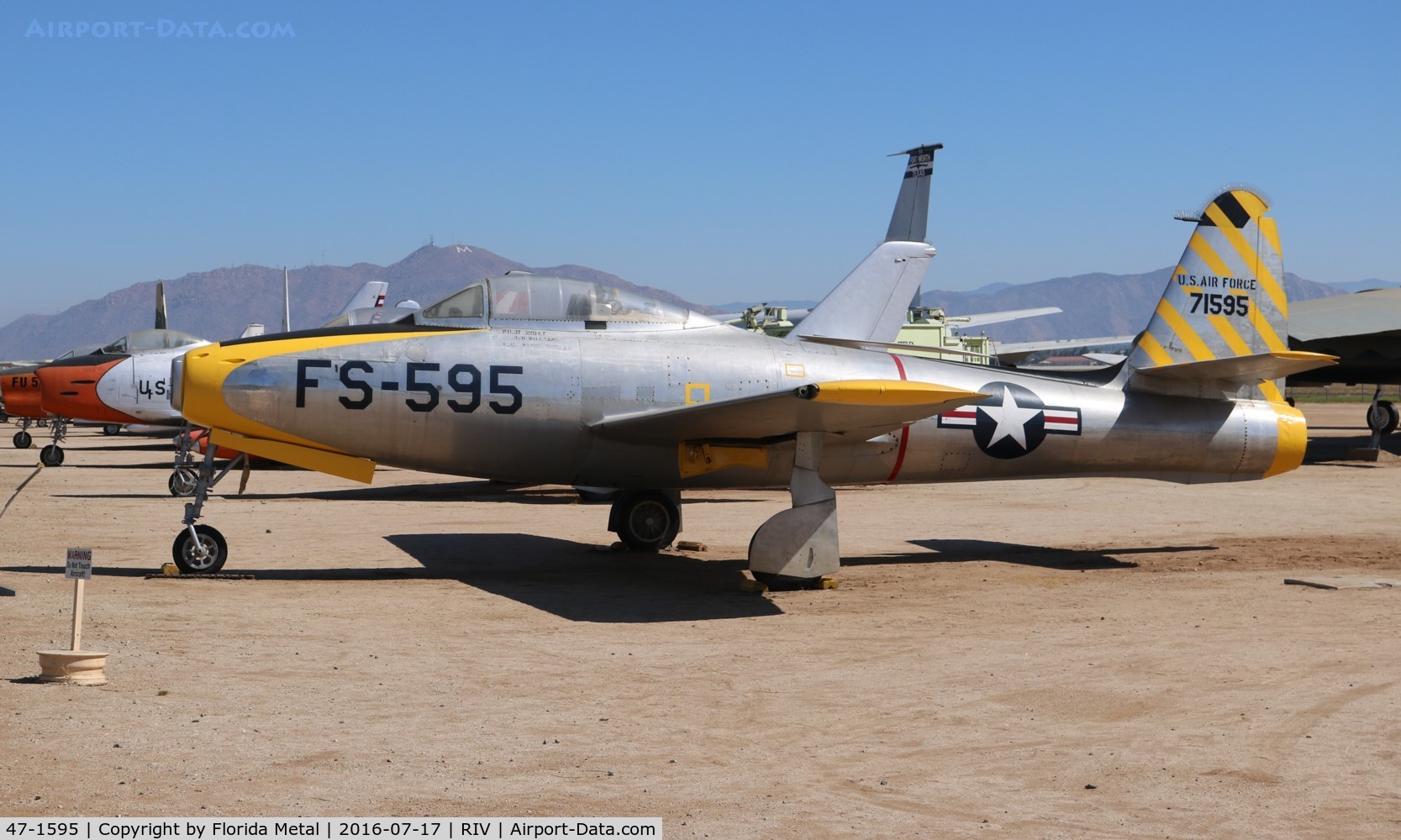 47-1595, 1947 Republic F-84C Thunderjet C/N Not found 47-1595, F-84C