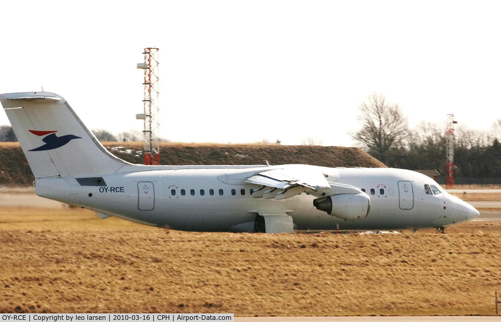 OY-RCE, 1993 British Aerospace Avro 146-RJ85 C/N E.2233, Copenhagen 16.3.2010