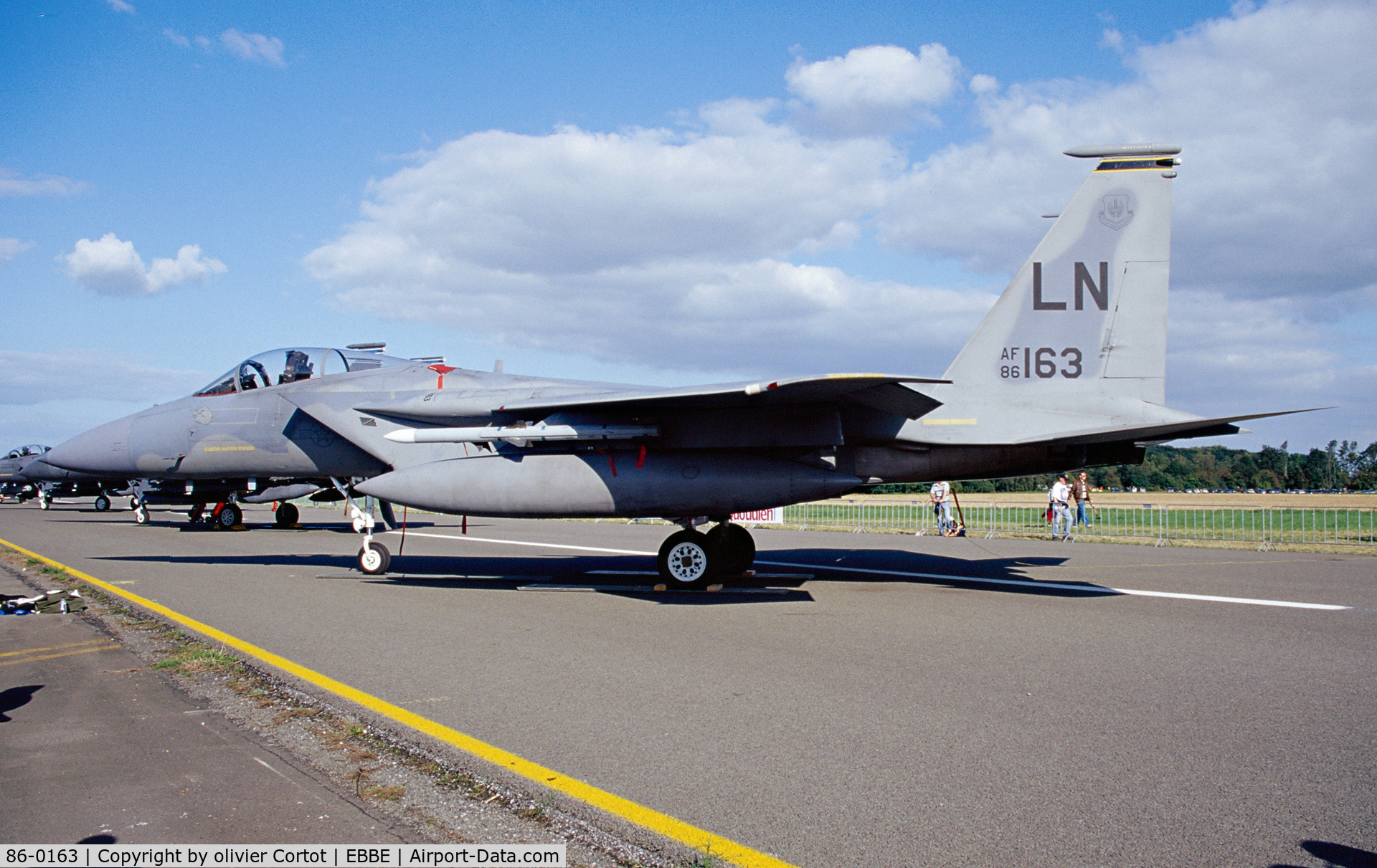 86-0163, 1986 McDonnell Douglas F-15C Eagle C/N 1010/C391, Beauvechain airshow 2002