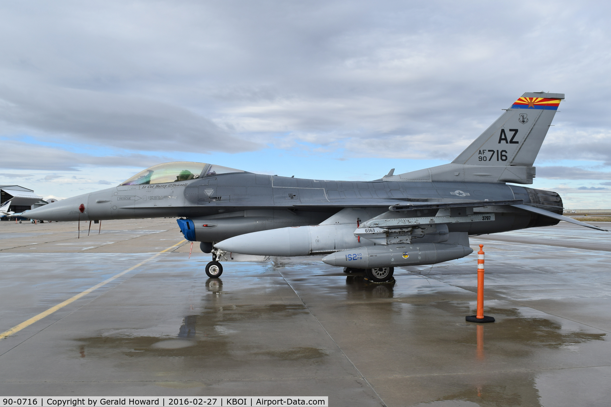 90-0716, General Dynamics F-16C C/N 1C-324, 162nd Fighter Wing, AZ ANG.