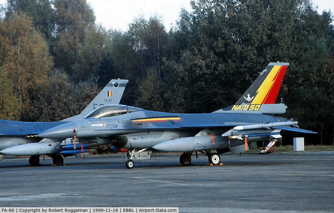 FA-60, 1983 SABCA F-16AM Fighting Falcon C/N 6H-60, F-16A.50 YEARS NATO.