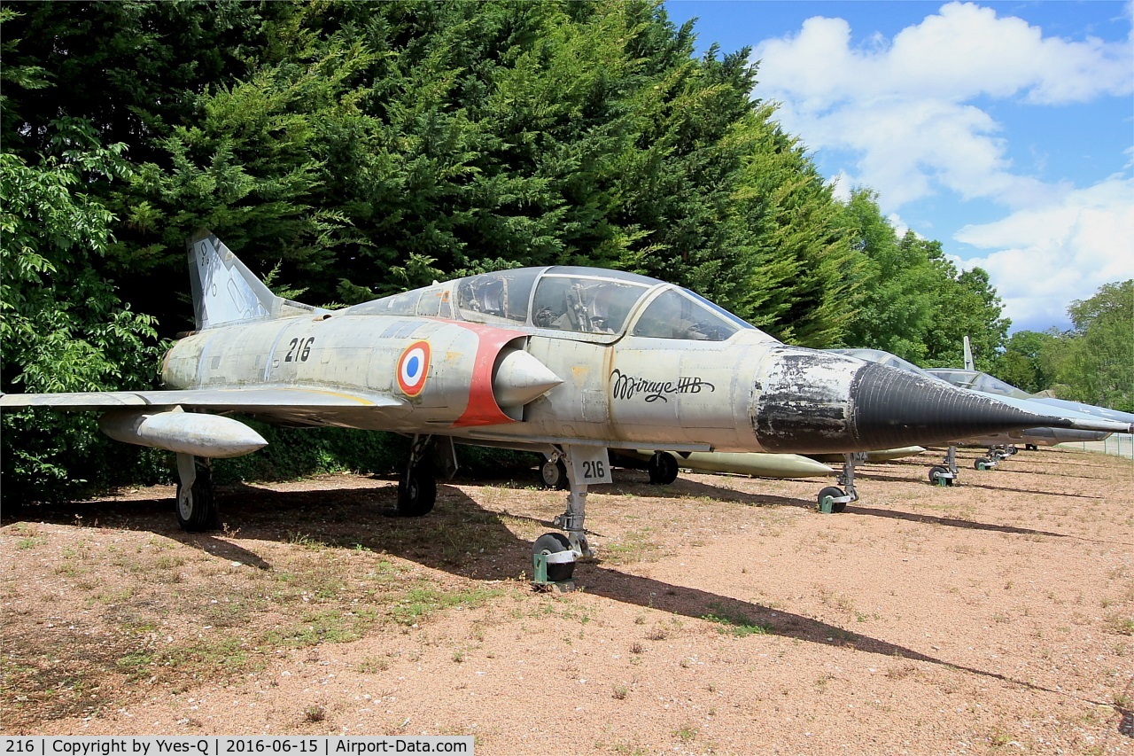 216, Dassault Mirage IIIB C/N 216, Dassault Mirage IIIB, Preserved at Savigny-Les Beaune Museum