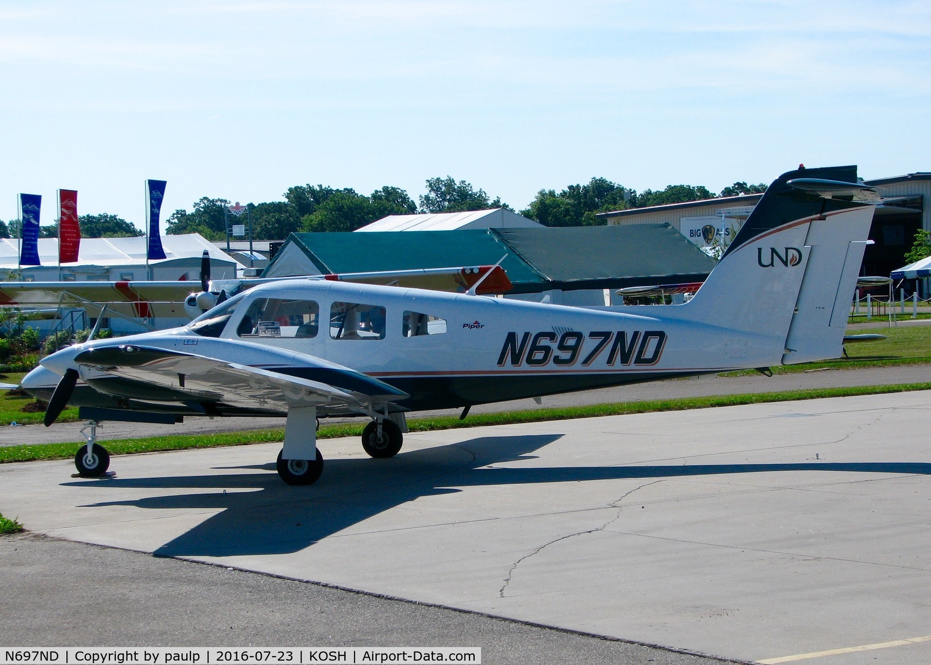 N697ND, 2015 Piper PA-44-180 Seminole C/N 4496385, At Oshkosh.
