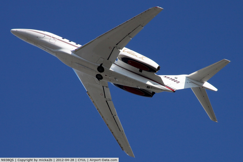 N938QS, 2001 Cessna 750 Citation X Citation X C/N 750-0183, In flight