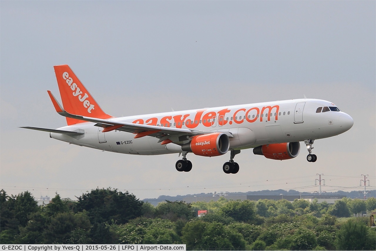 G-EZOC, 2015 Airbus A320-214 C/N 6485, Airbus A320-214, On final Rwy 06, Paris-Orly Airport (LFPO-ORY)