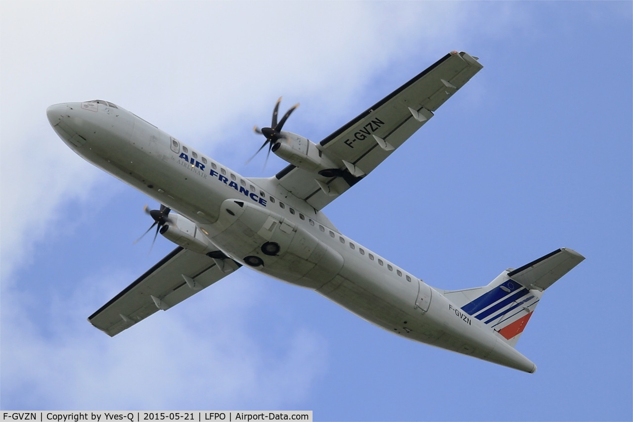 F-GVZN, 1998 ATR 72-212A C/N 563, ATR 72-212A, Take off Rwy 24, Paris-Orly Airport (LFPO-ORY)