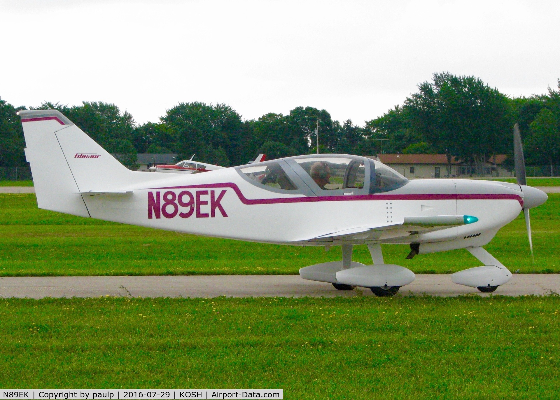 N89EK, 1996 Stoddard-Hamilton Glasair II FT C/N 2089, At Oshkosh.