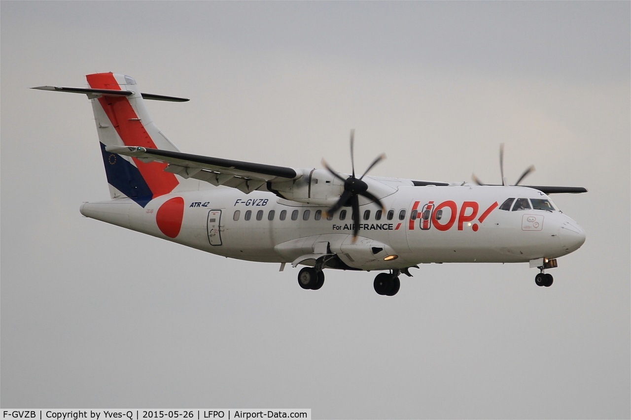 F-GVZB, 1997 ATR 42-500 C/N 524, ATR 42-500, Short approach rwy 06, Paris-Orly Airport (LFPO-ORY)